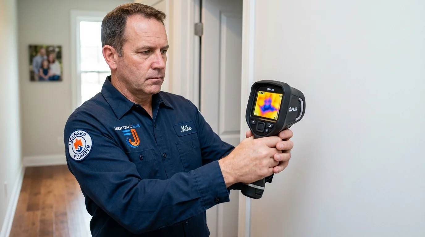 Thermal imaging leak detection by Johns Plumbing LLC in Mayodan